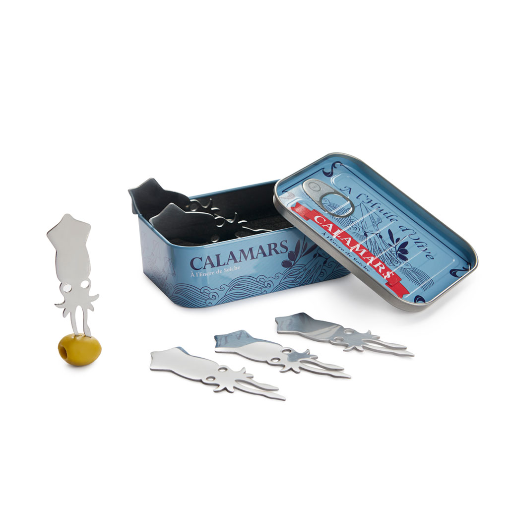 Tenedor Aperitivo Calamar x6