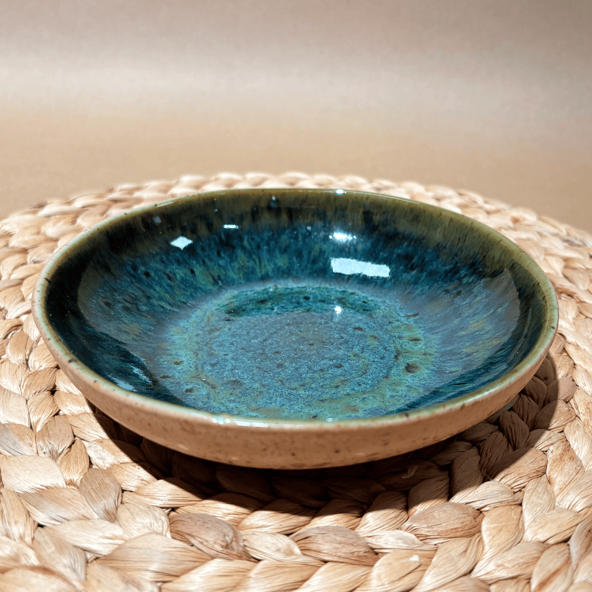 Platito Verde/Beige ø16,5cm
