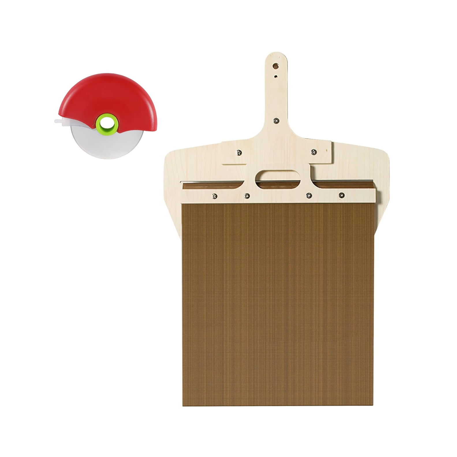 Set Pala para Pizza Antiadherente con Cortapizza