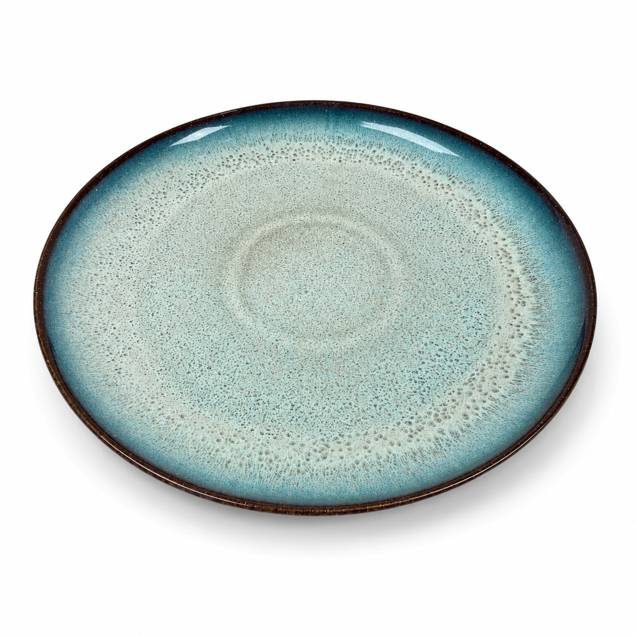 Plato Llano Verde/Marron ø27,5cm