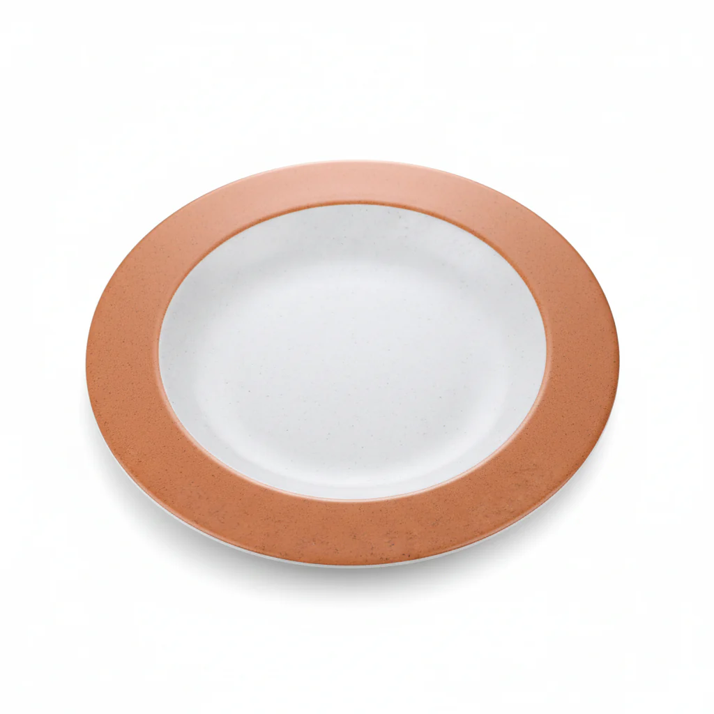Plato Postre Melamina Terracota ø16 cm