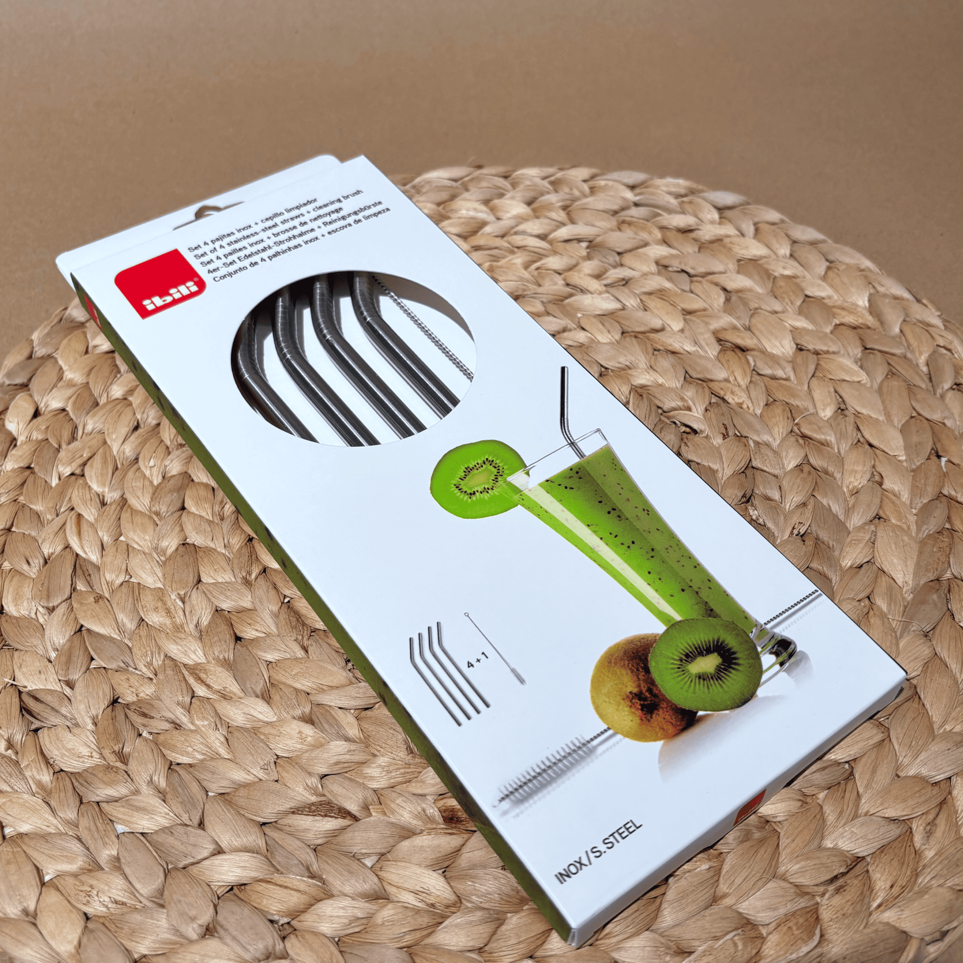 Set 4 Pajitas de Inox. + Limpiador