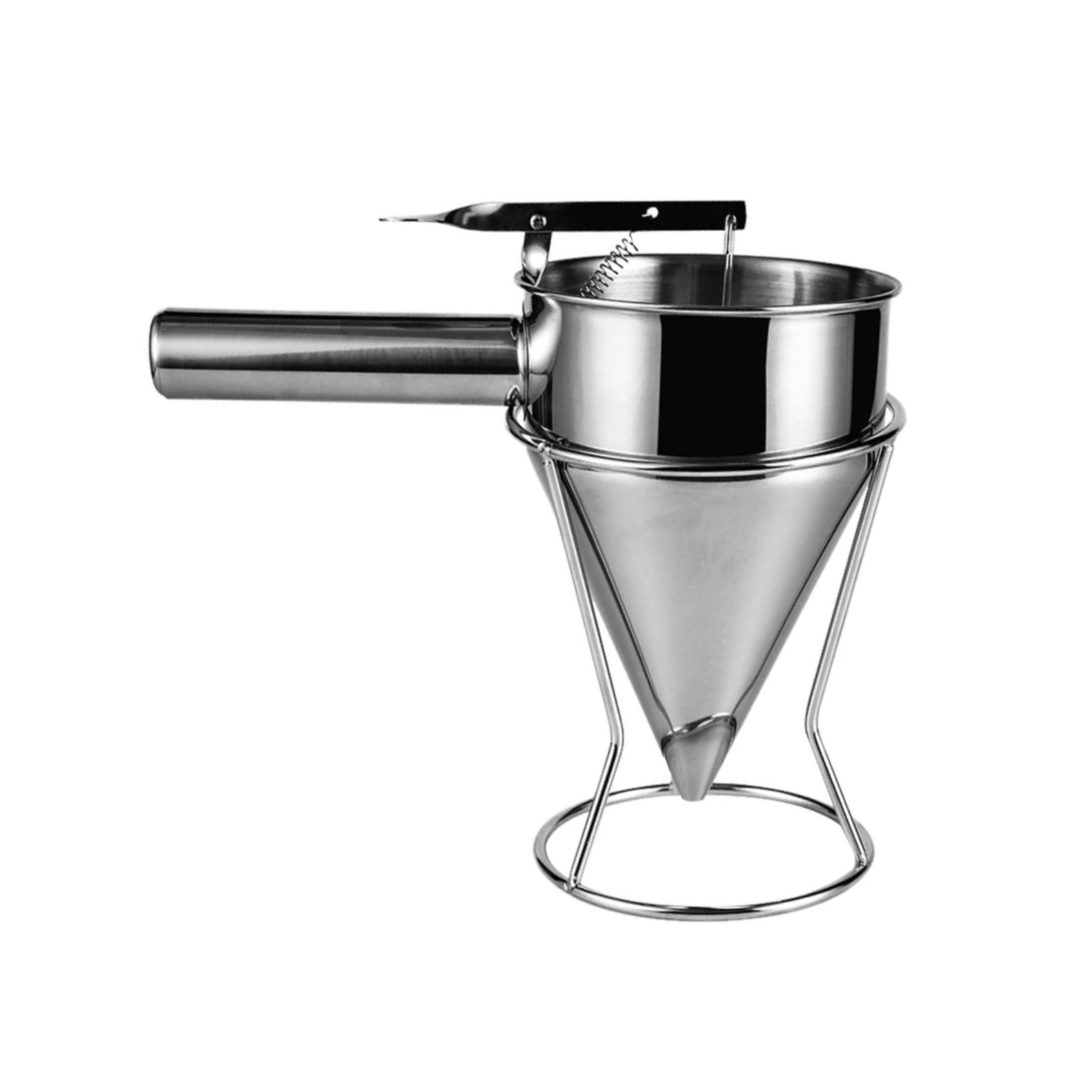 Embudo Piston con Soporte Inox