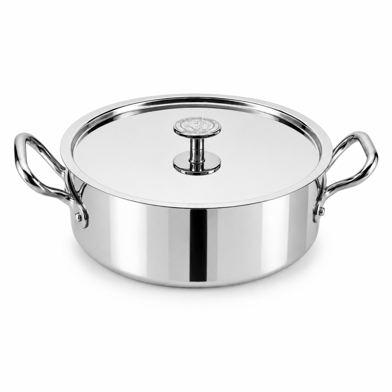 Cacerola Baja Tricapa ø28 cm (Con tapa)