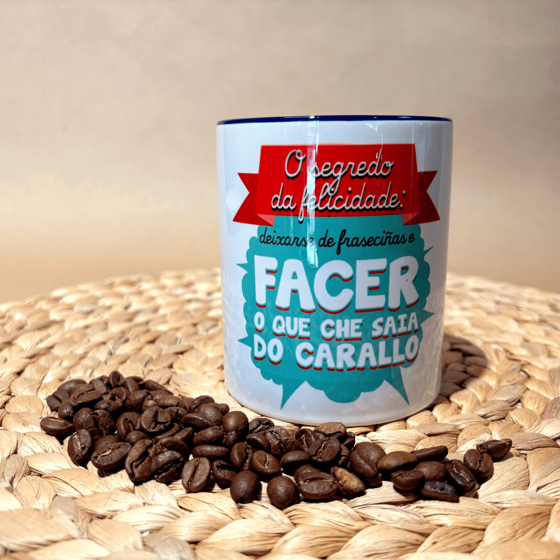 Taza `Segredo Felicidade`