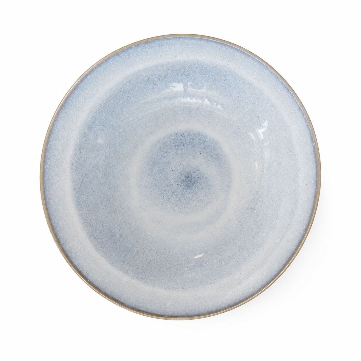 Ensaladera Blanca Borde Caqui ø30,5cm