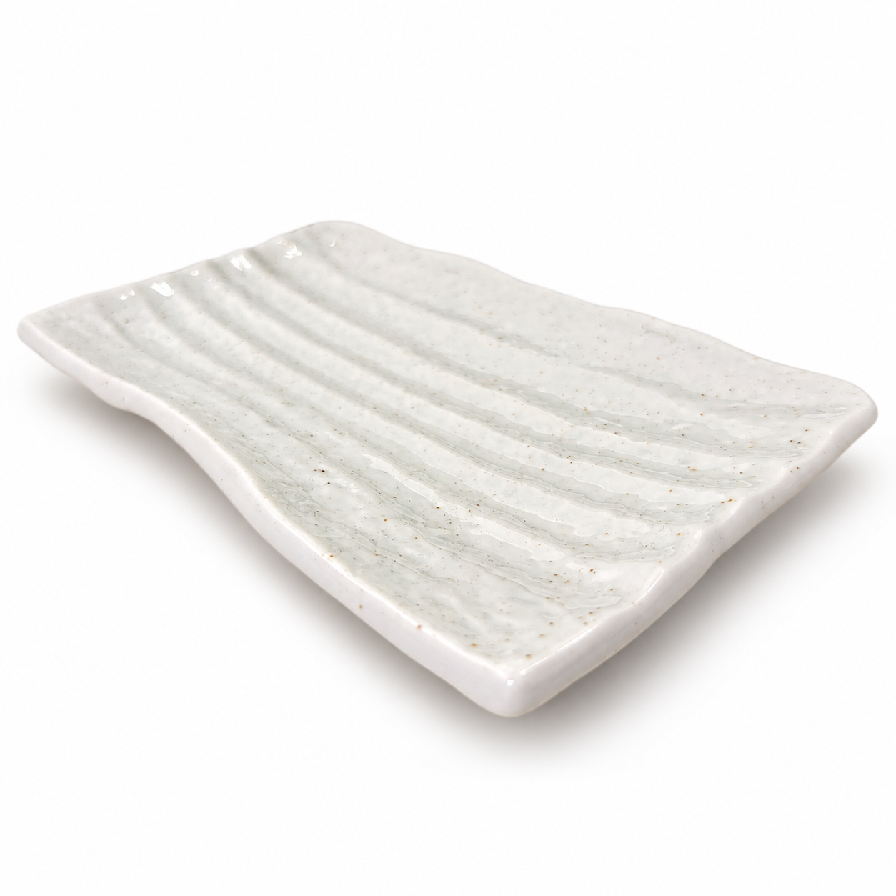 Bandeja Recta Blanca Relieve