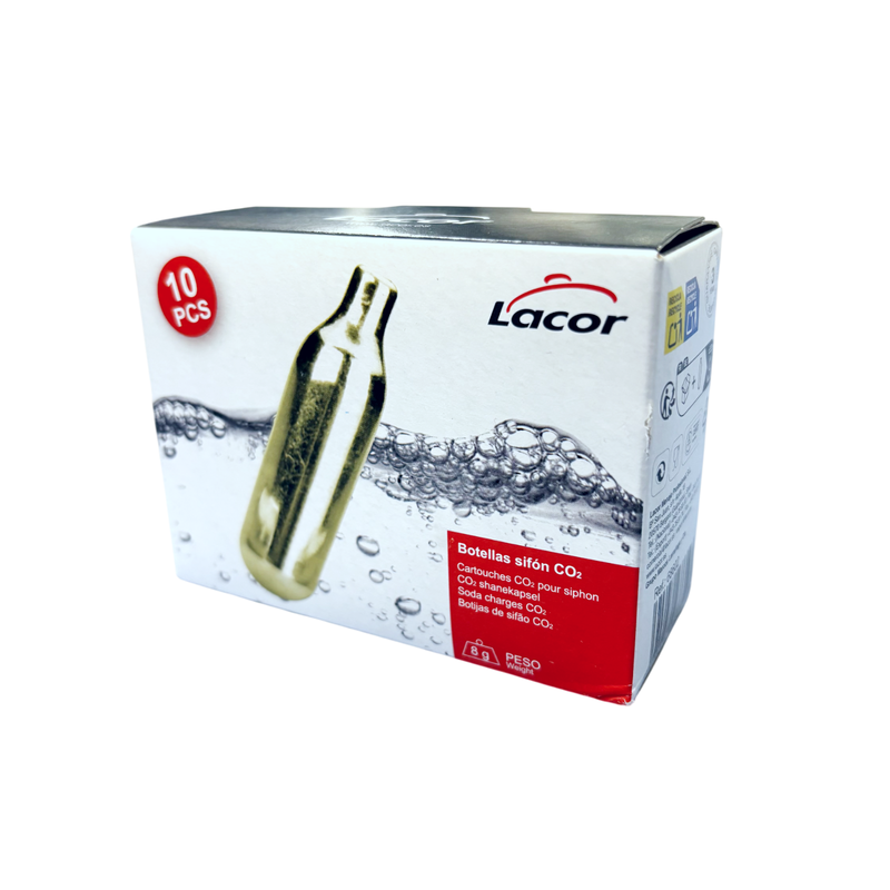 Cargas de Sifon de Soda CO₂ 10 ud.