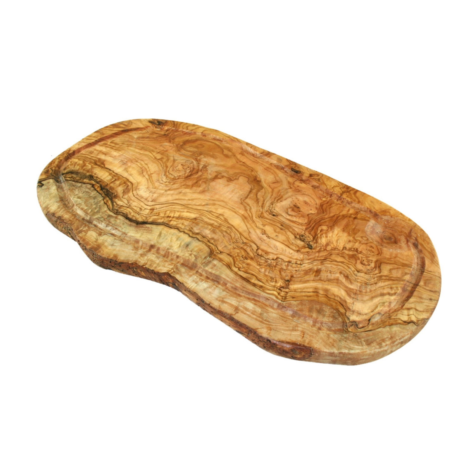 Tabla de Trinchar con Ranura Olivo 40-44cm