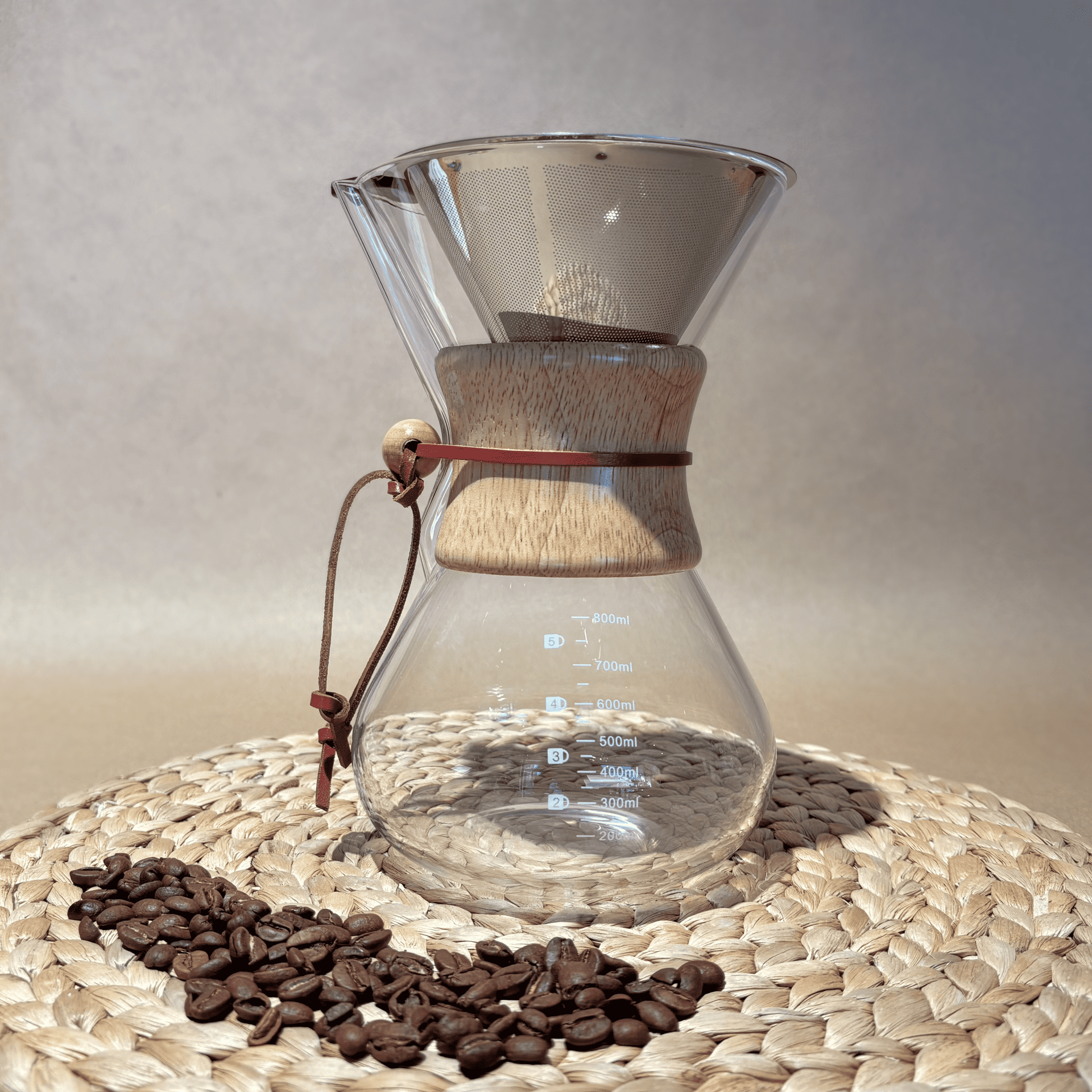 Cafetera Chemex + Filtro Inox.