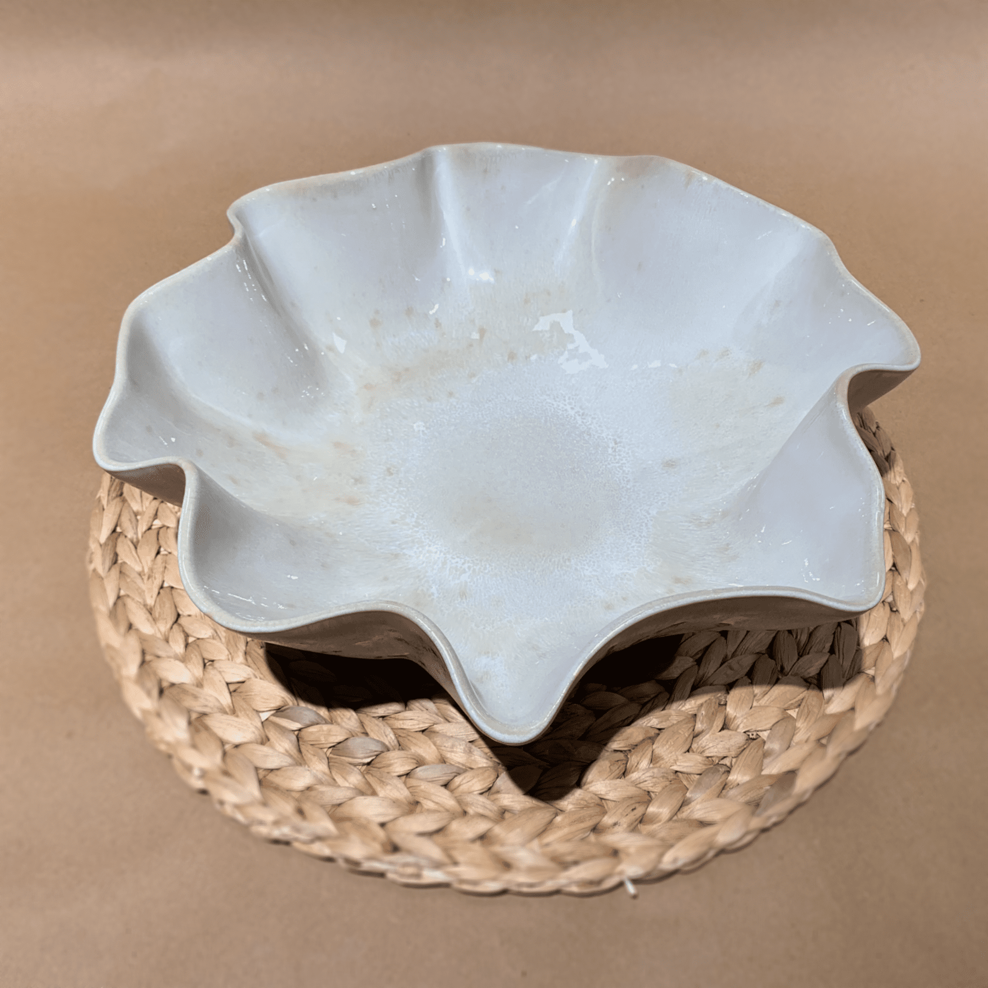 Ensaladera Concha Beige 33cm