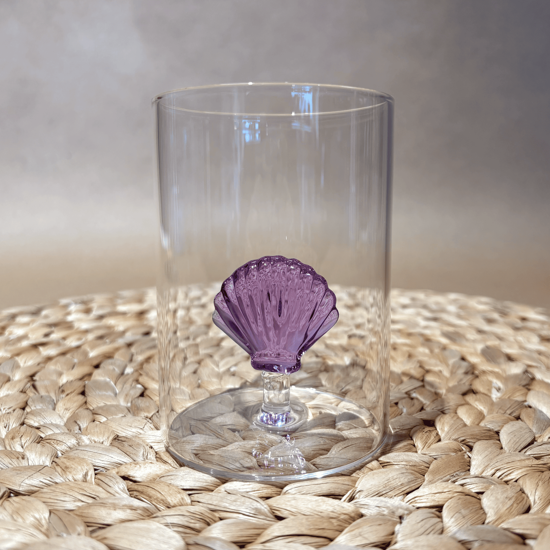 Vaso de Cristal Concha Lila 300ml