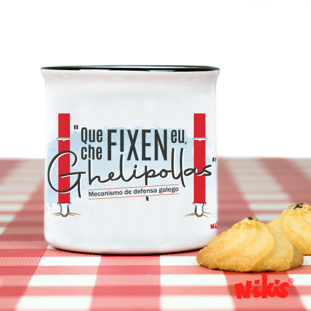 Taza `Mecanismo de Defensa` Vintage